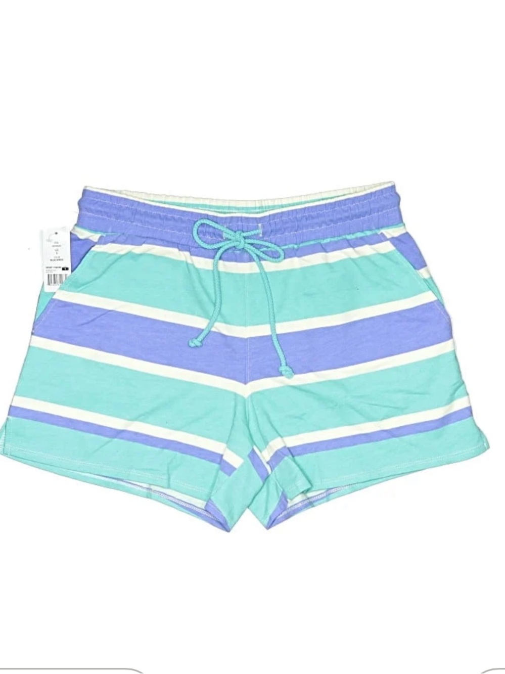 Wildfox Aqua & Blue Striped Shorts NWT XL